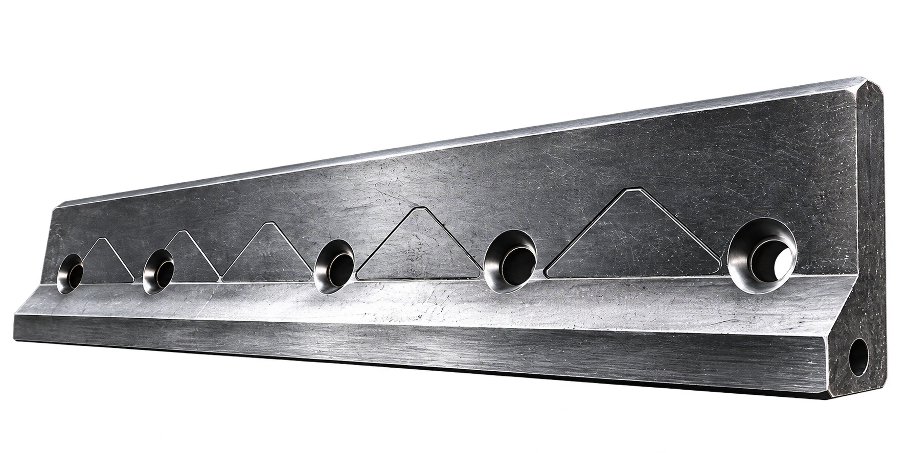 Industrial steel cutting blade component